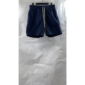 UNIQLO Boy's Navy Blue Lined Drawstring Waist Swim Trunks SZ M